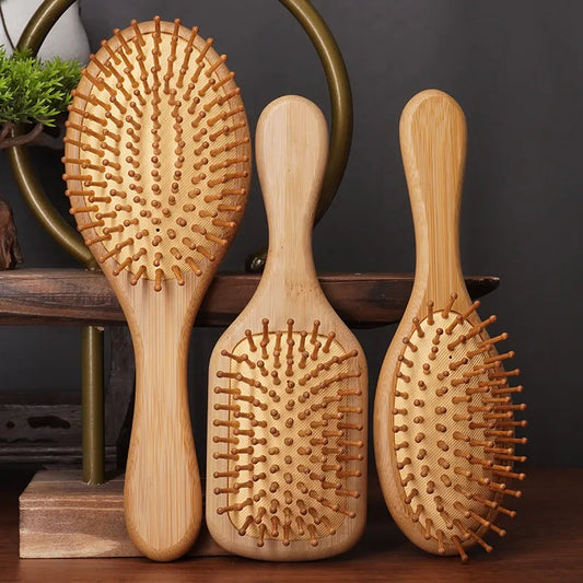 Anti-Frizz Wooden Brush